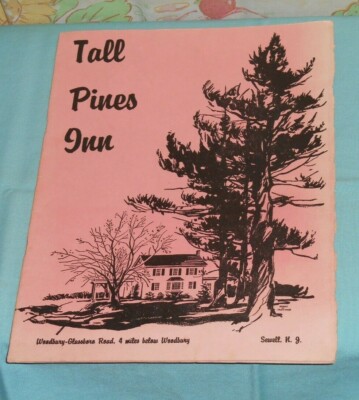 Vintage Tall Pines Inn Restaurant Menu Sewell New Jersey Ebay