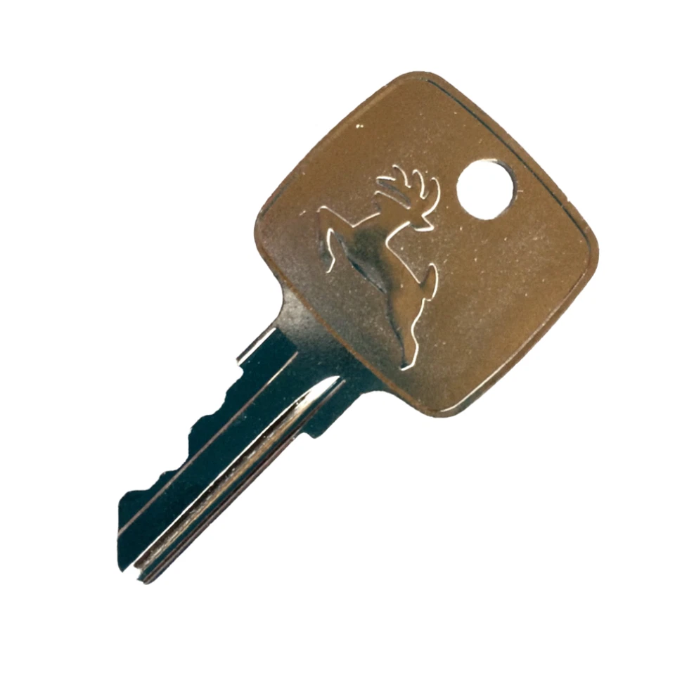 John Deere AR51481 Ignition Key for Backhoes Loaders Tractors, Leaping Deer Logo - Image 2 of 4