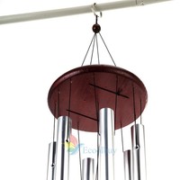 Wind Chimes Home Six Silver Aluminium Tube Outdoor Yard Garden Decor Living Gift on sale Wind Chimes Home Six Silver Aluminium Tube Outdoor Yard Garden Decor Living Gift on sale