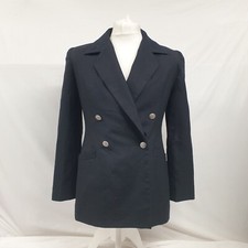 Harve Bernard, Bernard Holtzman Blazer Size 8/10 Petite Women's Black Jacket