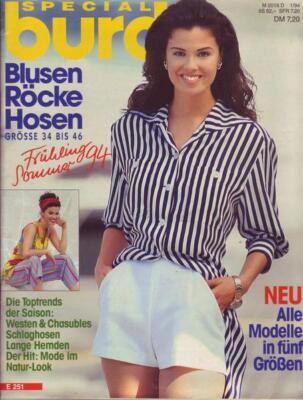 Burda Special Burda Blusen Röcke Hosen Grösse 34 bis 46 1/94