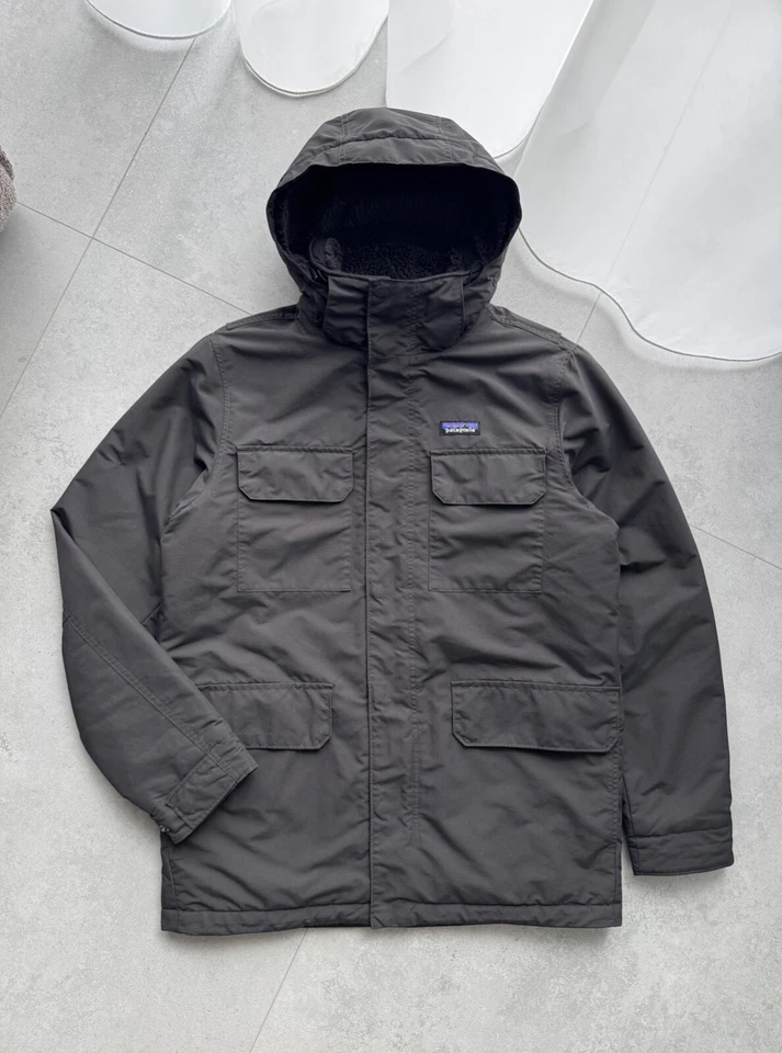 Men's PATAGONIA Isthmus Parka Insulated Jacket Fleece Lined RARE Size M - Image 2 of 4