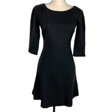 TRF Zara Collection Women M Fit & Flare Knit Dress Back Cut-out Side Pockets