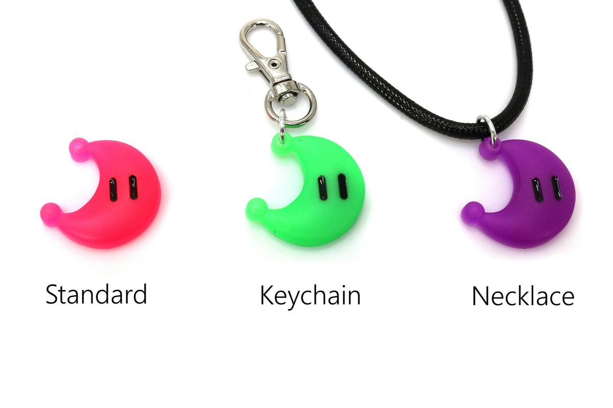 Power Moon Glow in the Dark Mario Earrings - Super Mario Odyssey - Nin –  LootCaveCo