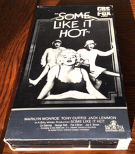 Some Like It Hot BETA 1984 CBS FOX Marilyn Monroe BETA Cool Cover Art '59 BW