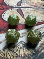 4 x Lord of the Rings Bundle Spin Down Life Counter D20 Dice MTG LOTR