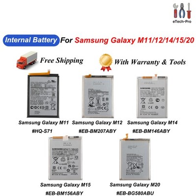 Internal Small Battery Replacement For Samsung Galaxy M11/M12/M14/M15/M20