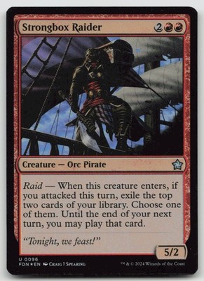 Strongbox Raider FDN #96 U Foil NM
