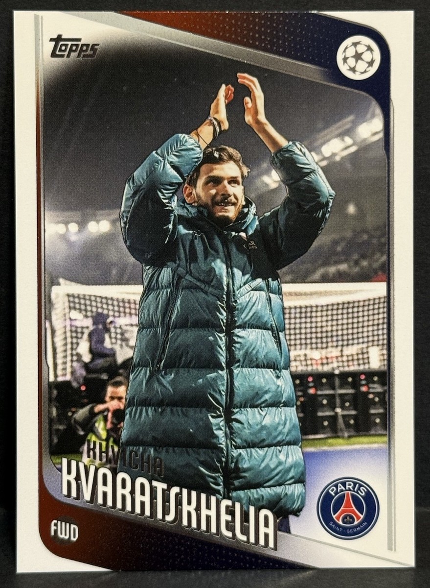 訳あり　CL応援セール　リーグ1フルパッチ　PSG　adv　クヴァラツヘリア 2025-26 Topps UEFA Club Competition PSG Khvicha Kvaratskhelia