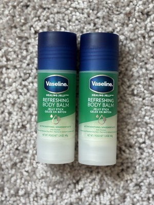 2x Vaseline REFRESHING BODY BALM Healing Jelly Stick 1.4oz Active Soothing