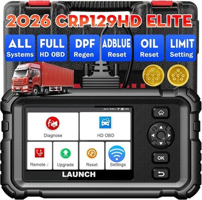 Launch CRP129 HD Heavy Duty Truck Scanner Diesel Diagnostic Speed Limit Adjust