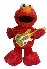 Sesame Street Rock Rhyme Talking Singing ELMO 14" Plush Toy with Guitar