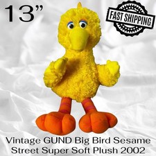 GUND Big Bird Sesame Street Super Soft 13 Plush 2002 FAST SHIPPING