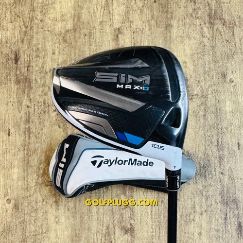 10.5° Driver- Taylormade SIM Max D w/ Headcover, Extra Stiff Flex (2195)