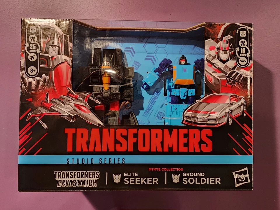 Transformers SS Devastation 2 Pack ELITE SEEKER GROUND SOLDIER NEW IN BOX - Image 2 of 2