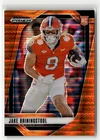 2025 Panini Prizm Draft Picks Football Orange Pulsar Jake Briningstool #18