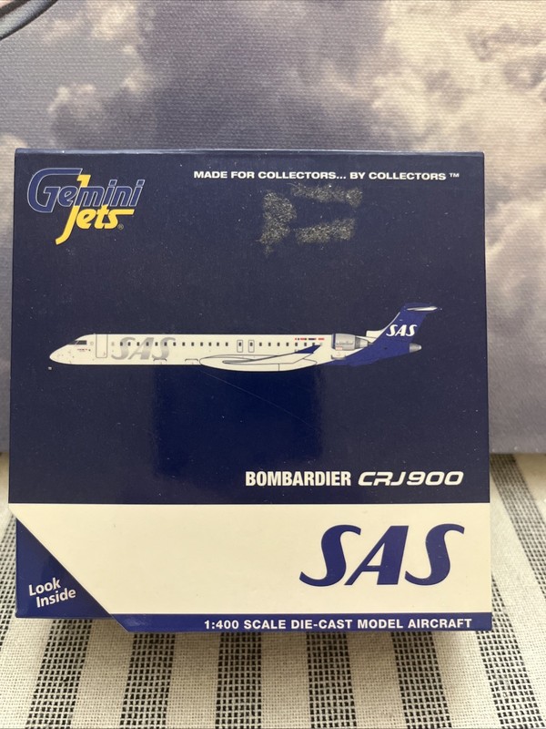 Gemini Jets 1:400 SAS Scandinavian Airlines Bombardier Crj 900 ES-ACG