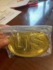 US Civil War Era Oval Replica Belt Buckle Plate Reproduction Soldier Infantry