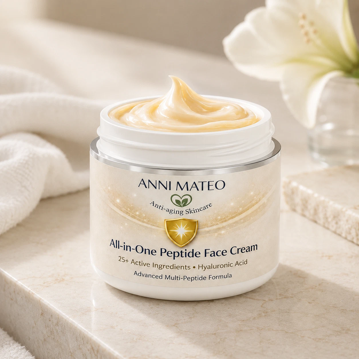 Multi Peptide Face Cream Firming Hydrating Anti Ageing 50ml