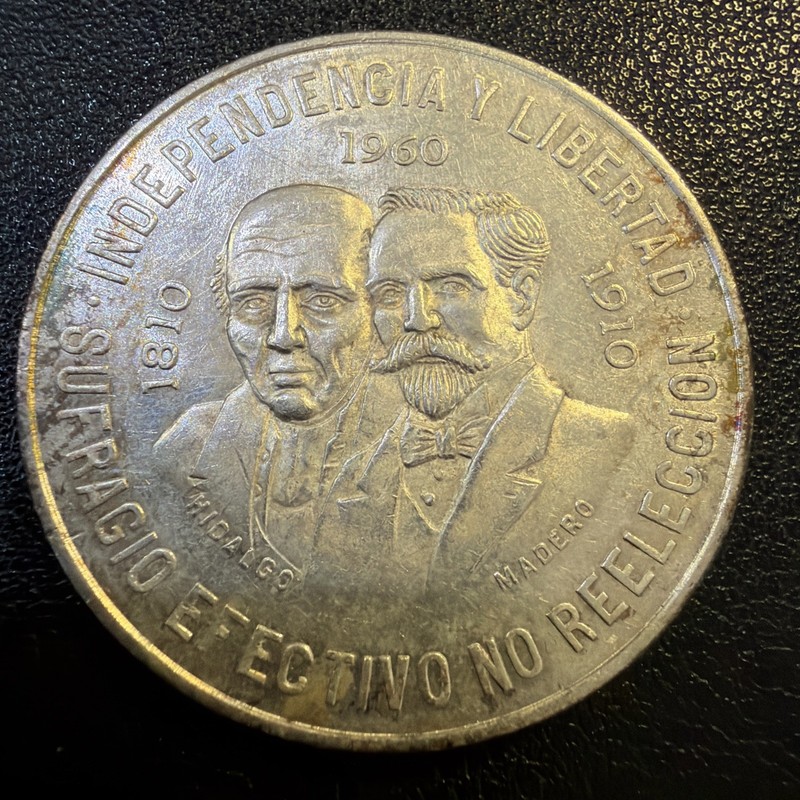 Mexico Silver 10 Pesos 1960 Br94