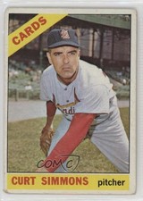 1966 Topps Curt Simmons #489 7sd