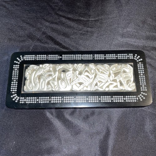 Boma 3 player Cribbage Board Northwest Native American Carved Art Made In Canada