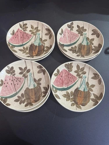 Vintage Red Wing Tampico Salad Plates set Of 8