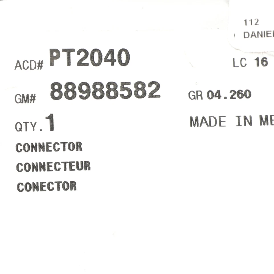 Conector de bobina de encendido GM 05-10 OEM NUEVO GM genuino Cadillac CTS Buick 88988582 Foto 4 de 4