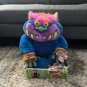 【鎖付き】 マイペットモンスター 2001 My Pet Monster Talking 2001 Plush Toy Vintage with handcuffs