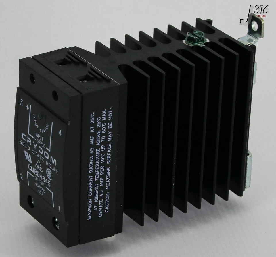 16086 Crydom Festkörperrelais, 4-32VDC, 45A, 480VAC (Neu) CMRD4845 - Bild 4 von 4