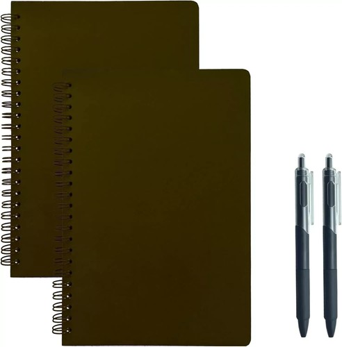 A5 Grid Spiral Notebook,Graph Paper Journal with 200 Pages of Thick Paper, 2 Pk