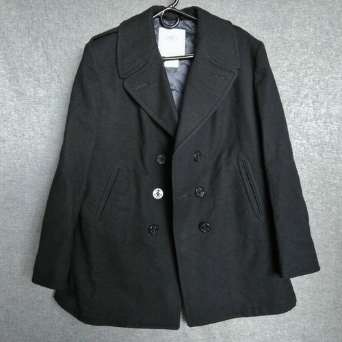 US Navy Black Wool Peacoat DSCP 