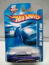 Hot Wheels Mainline / So Fine - 1950's Buick - Purple - Flames - Model Car x1