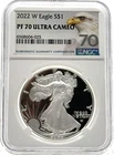 2022-W Proof $1 American Silver Eagle NGC PF70 UC *SC