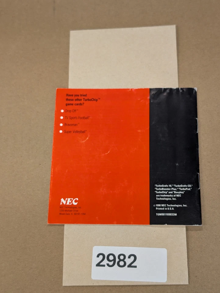 BoxyBoy - Turbo Grafx - Manual Only **NO GAME! - Image 4 of 4