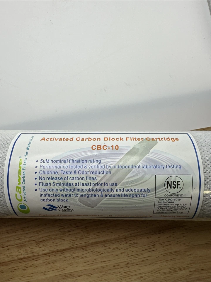 Cartucho de filtro de bloque de carbón activado CAware CBC-10 (11 en total) Foto 2 de 2