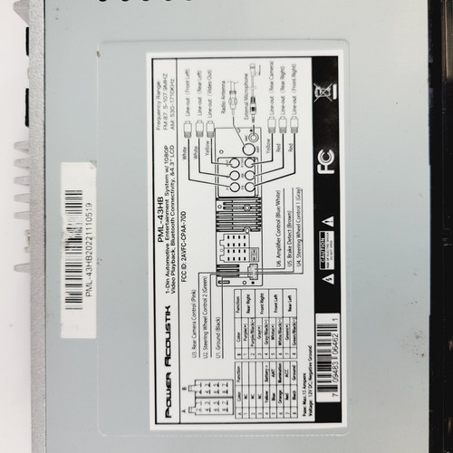 Power Acoustik Bluetooth Digital 1080P Multimedia Receiver 4.3" LCD PML-43HB - Picture 7 of 10