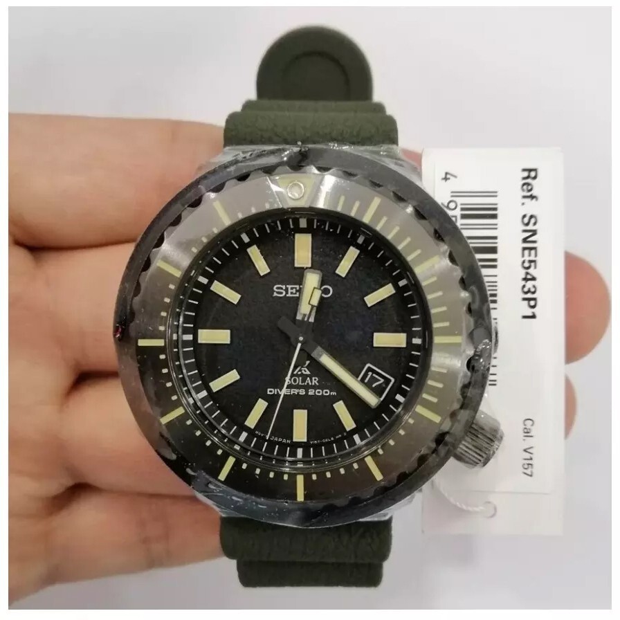 Brand New Seiko Prospex Solar SNE543P1 Baby Tuna Divers SNE543