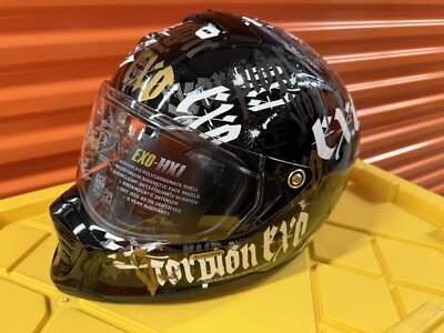SCORPION. EXO-HX1 Motorcycle Helmet BLACK LETTER Size XL. NEW black color