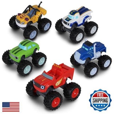NKOK Blaze and The Monster Machines (Free-Wheel) 5PK (Blaze, Pickle, Crusher,
