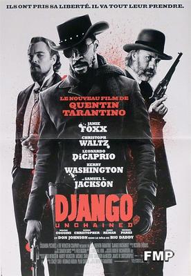 DJANGO UNCHAINED - TARANTINO / DI CAPRIO / FOXX / ORIGINAL SMALL REGULAR POSTER