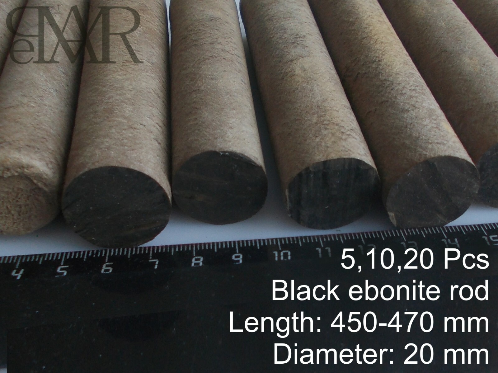 Ebonite Rods Hard Rubber Solid black 5,10,15 Rods lot 20 mm dia eBay