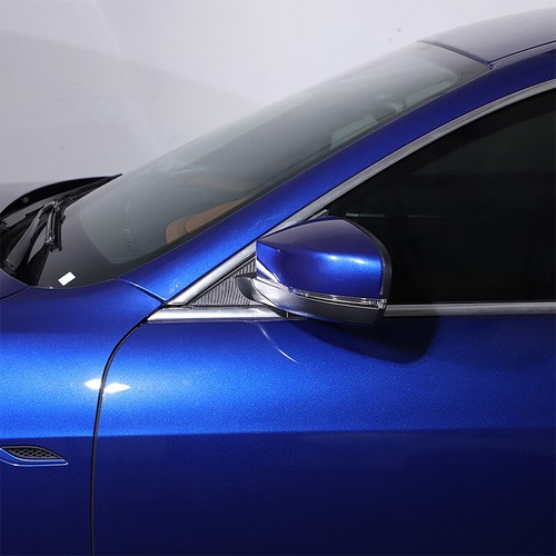 2 PIEZAS Cubierta de Altavoz de Puerta de Fibra de Carbono Borde de Pilar A para Maserati Ghibli 2014-19 - Imagen 9 de 16