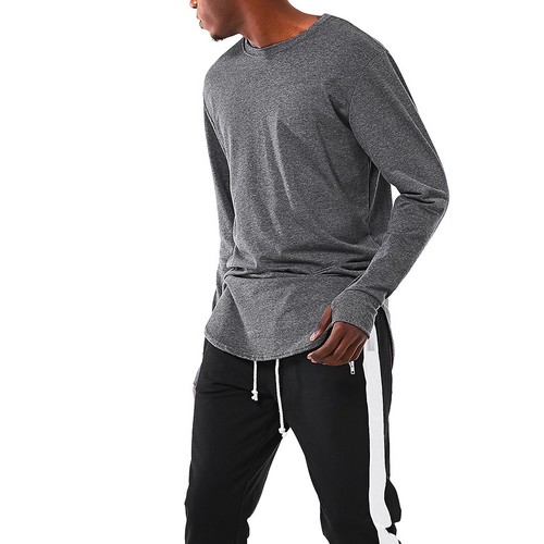 Mens Thumb Hole Cuffs Long Sleeve T 