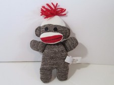 Schylling Sock Monkey 8" Brown Stuffed Animal Toy