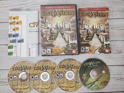 Sid Meier's CIVILIZATION IV PC CD-ROM GAME OF THE YEAR EDITION LEONARD NEMOY