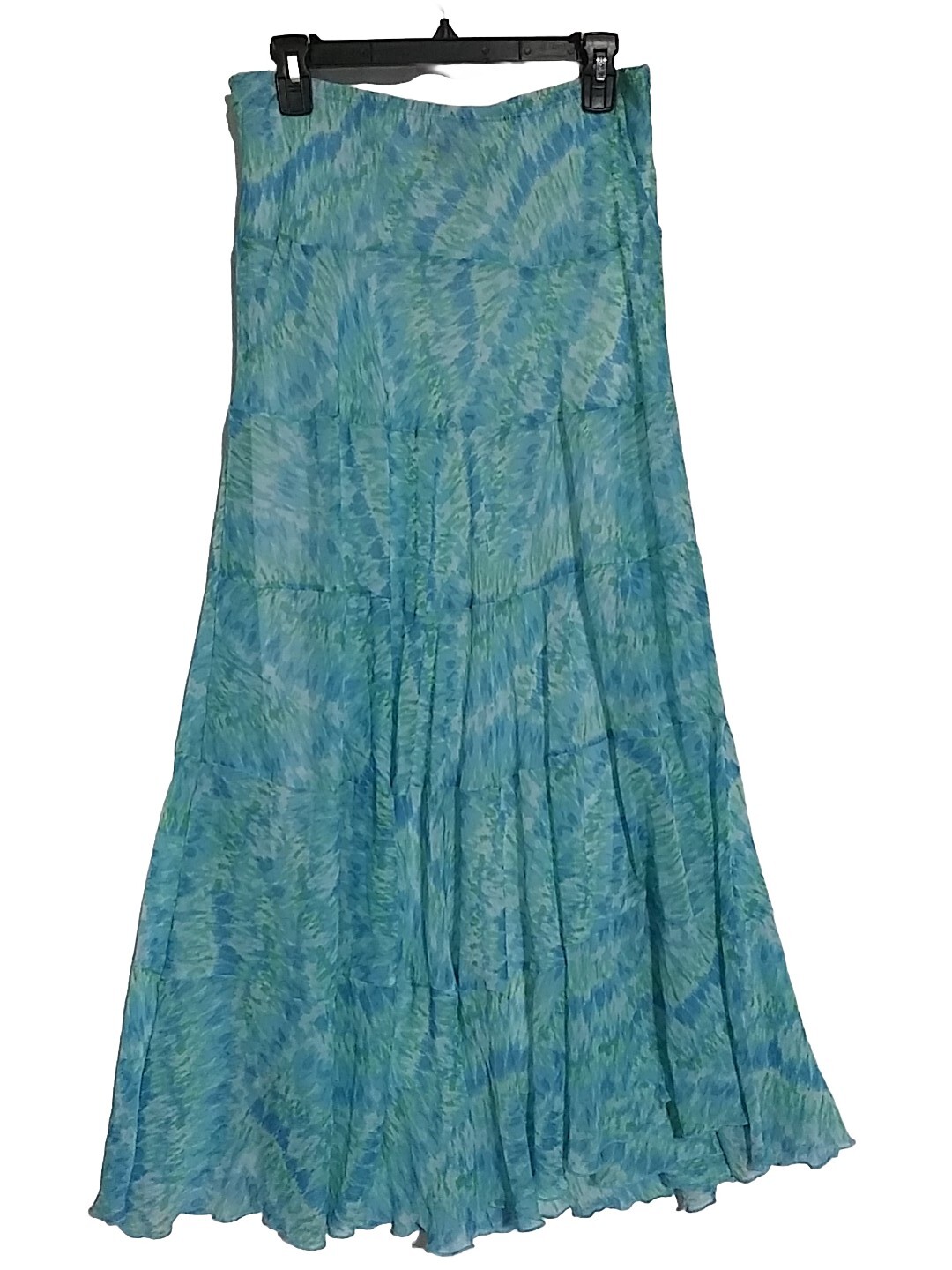 PRETTY RUBY RED LONG FLOWING POLYESTER PASTEL SKI… - image 1