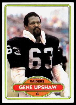 Gene Upshaw 1980 Topps #449 EXMT/NMT