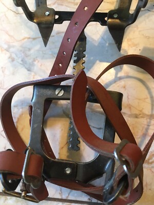 Vtg Salewa Mountain Ice Climbing Spikes Crampon 12 Point
