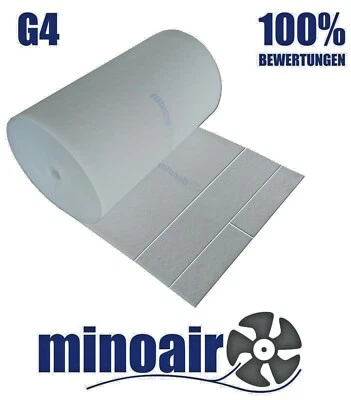 MINOAIR Dt. G4 Luftfiltermatte FL220 1 x 10m 22-24mm, Filterrolle, Be.-und Entlüftung